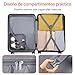 Kono Maletas de Viaje Grande Rígida ABS 75cm Maleta Grande Equipaje de Mano con 4 Ruedas y Cerradura de Combinación TSA Imagen de Kono Maletas de Viaje Grande Rígida ABS 75cm Maleta Grande Equipaje de Mano con 4 Ruedas y Cerradura de Combinación TSA