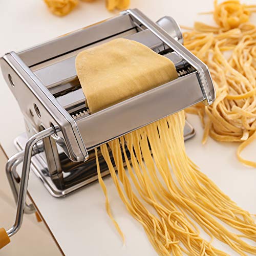 TAECOOOL Nudelmaschine, professionelle handgefertigte Nudelmaschine aus Edelstahl für Spaghetti, Lasagne oder… – Bild 3