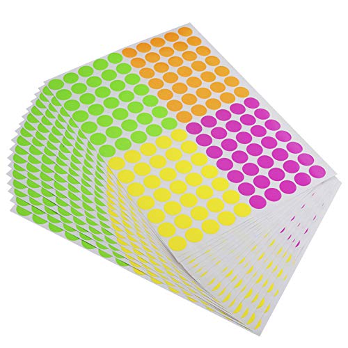 ONUPGO Pack of 2240 Round Color Coding Labels Circle Dot Stickers, 3/4