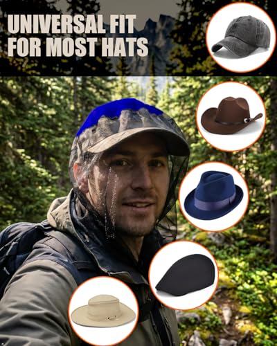 Mosquito Head Net Blue Black & Black miniatura 7