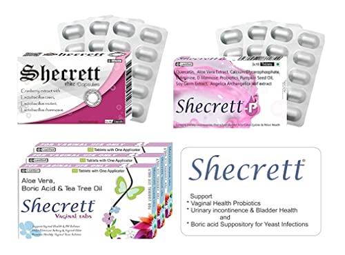 Shecrett Vaginal Boric Acid 600mg Suppositories for Yeast Infection with Tea Tree Oil, Aloe Vera | 100% Ayurvedic White Discharge Relief in Women |... - Image 6