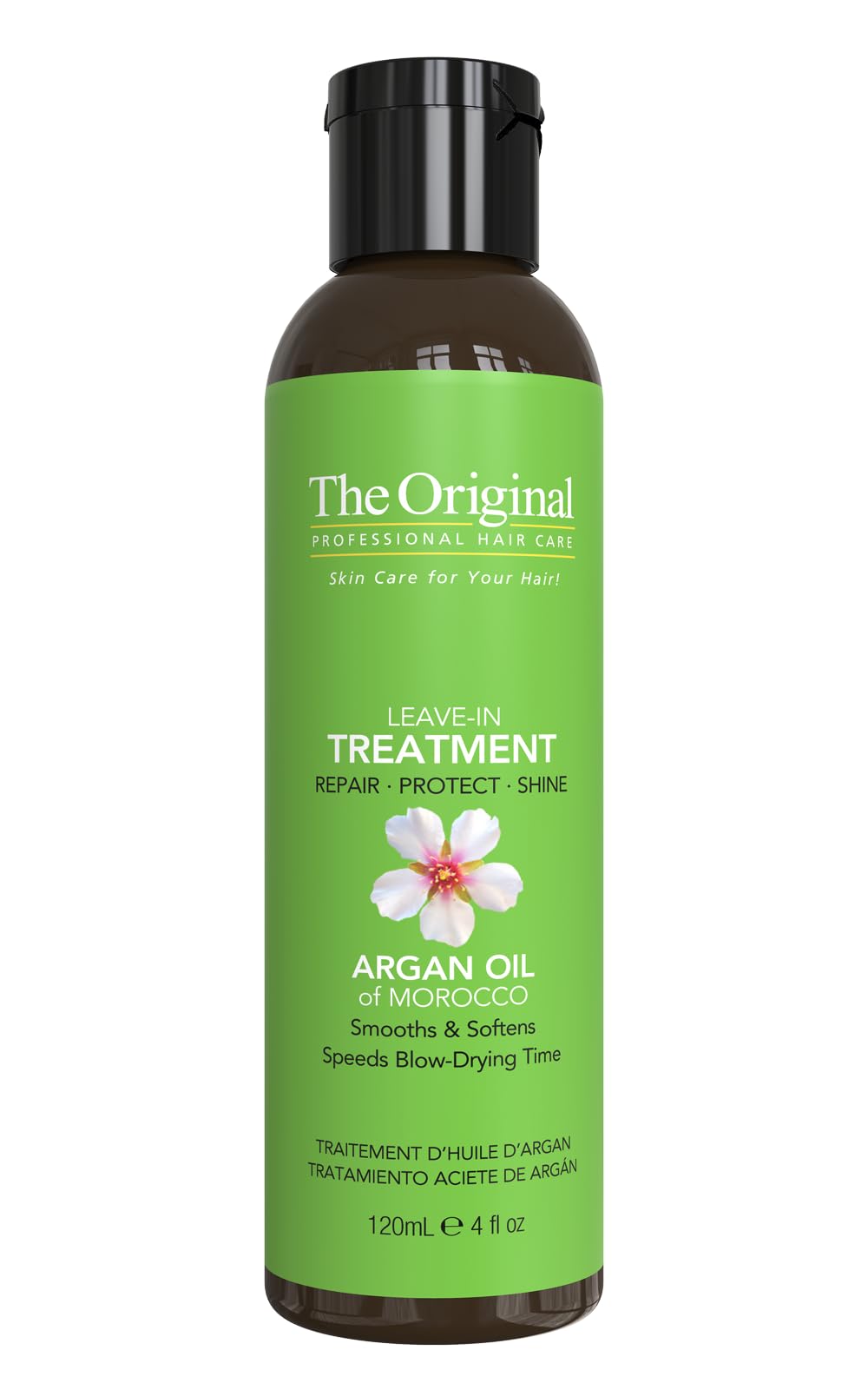 DermOrganic Original Argan Oil of Morocco Leave-In Hair Treatment - Repairs, Protects, Shines, Smooths, 4 oz (1 Pack)