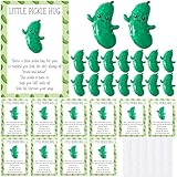 XunYee 30 Sets Pocket Hug Emotional Support Pickle Gifts Pickle Party Favors Positive Adults Goodie Bag Stuffers Mini Resin Pocket Hug Cards with Bags Inspirational Gifts for Employee Staff