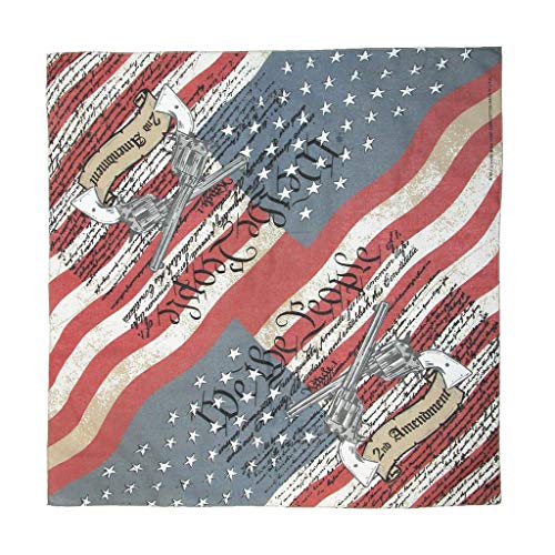Cotton Second Amendment Bandana, Red