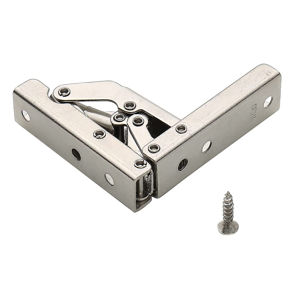 Bisagra Con Bloqueo YHomU Bisagra Plegable Para Banco De Esquina De 90 Grados, Bisagras De Resorte Para Armario, Soporte Plegable Para Mesa De Banco, Bisagra De Estantería Para Caja De Juguetes, Cofre