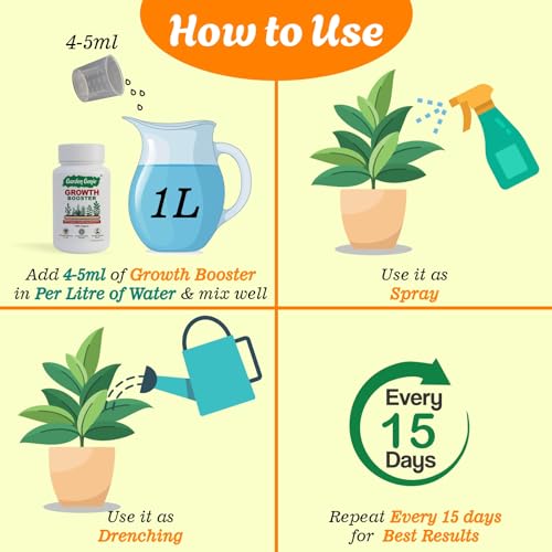 Image of Garden Genie Growth Booster Liquid Fertilizer for Plants, 250ml
