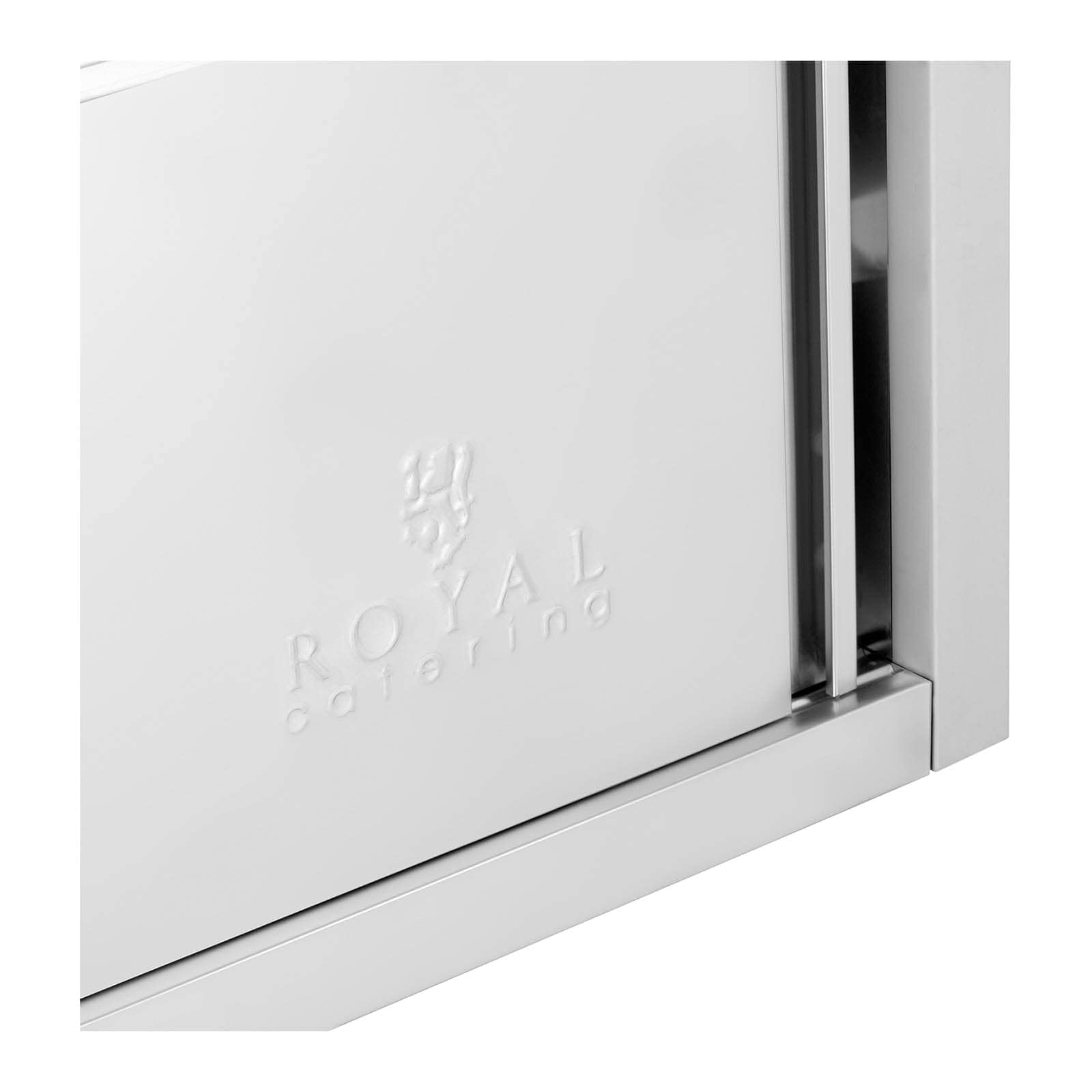 Royal Catering Armario de Pared Mueble en Acero Inoxidable RCAT-120/40/50-C (1200 x 400 x 500 mm, Material de Montaje Incluido, Acero Inoxidable)