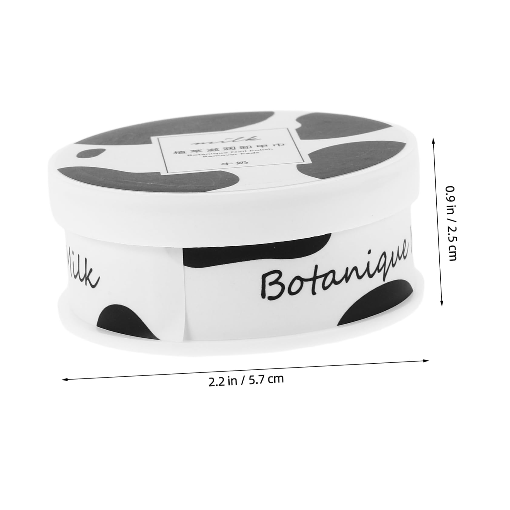 FOMIYES Nail Polish Remover Pads Moisturizing Gentle Reusable Tear-resistant 48 Sheets Fragrant Milk Scent Home Salon Use