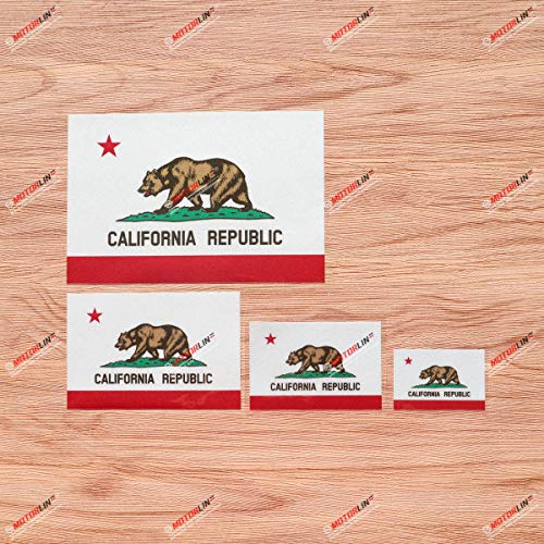California Republic Car Sticker Decal Vinyl Cali State Flag