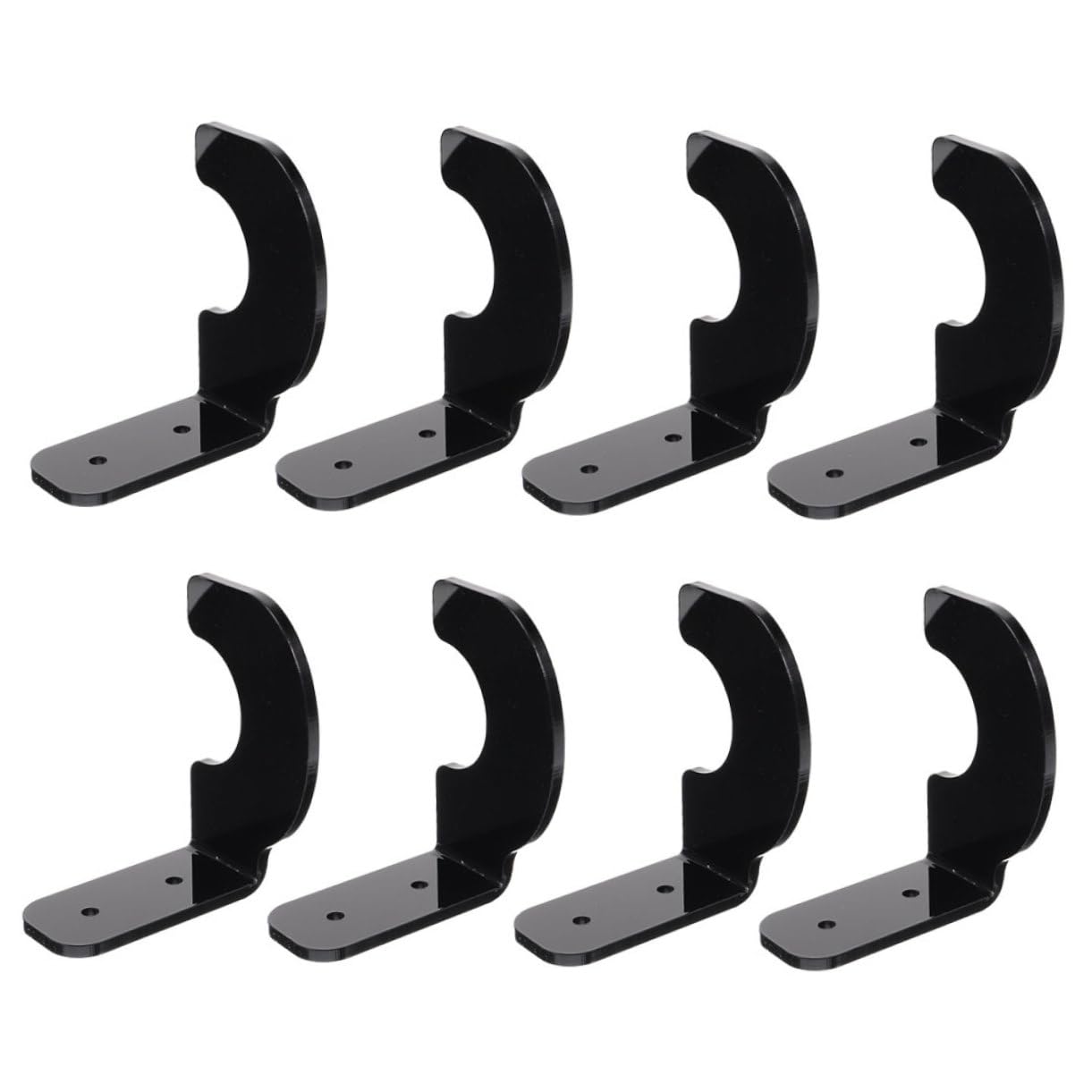 BESTonZON Sturdy Acrylic Baseball Bat Holder Wall Mount Rack for Display Storage