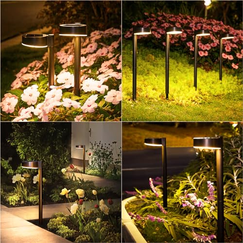 Ahaorigin TPL015 8 Pack Solar Pathway Lights Outdoor thumb #5