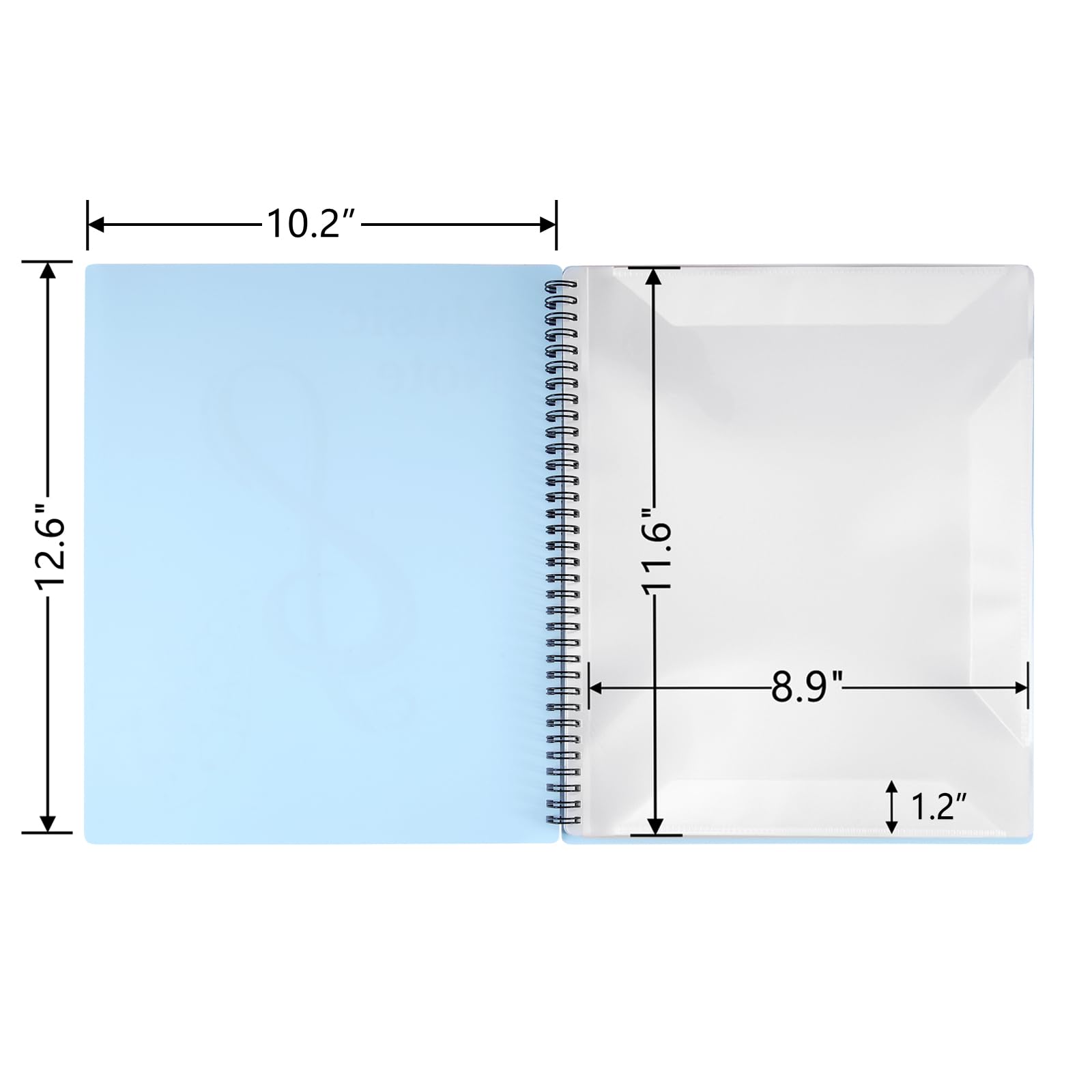 MUDOR Carpeta de partituras para páginas de partituras de 8.5 x 11 pulgadas, soporte para partituras que permite anotaciones, elimina el deslumbramiento, organizador de carpetas de partituras en