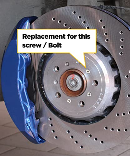 Image of YAKEFLY Rotor Screws,Screw Rotor Brake Disc Retaining 93600-06014-0H,Universal Fit Automotive Replacement Brake System Parts,Stainless Steel Retaining Screws for Front and Rear (4PCS)