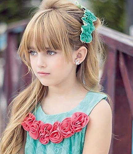 Nickel Free Kids Earrings For Girls Hypoallergenic Pack - Animal Earrings For Teen Girls - Cute Earrings Birthday Gifts For Teens 10 11 12 13 Year Old Girl - Heart Shape Girls Earrings Hypoallergenic #TOP2