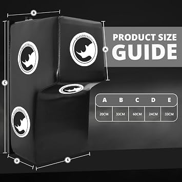 MAXSTRENGTH Wall-Mounted Punch Pad – Premium Striking Target for Boxing and Martial Arts Training – Durable Impact Pad for MMA, Kickboxing & Fitness Workouts