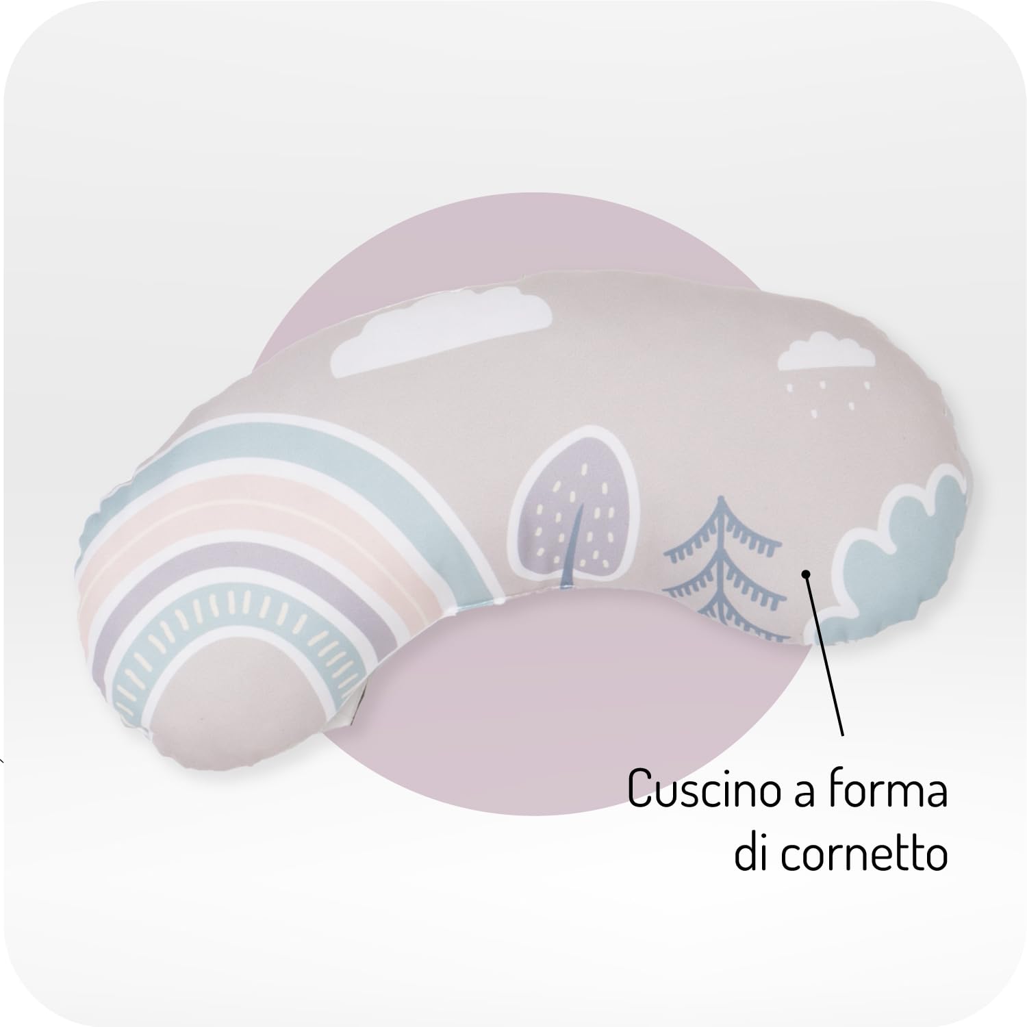 MoMi PASTEL arco gioco con tappetino per gattonare 3 in 1 per bambini dalla nascita, tappetino per attività sensoriali con 2 archi, bagno con palline,