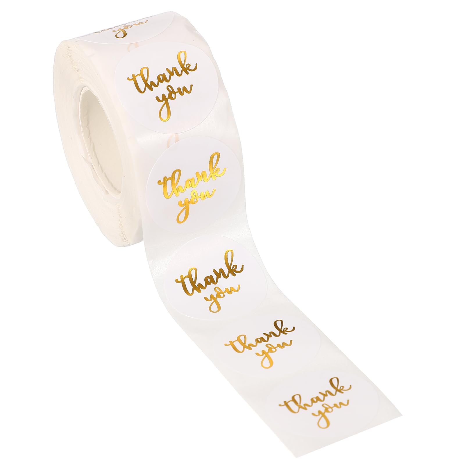 PATIKIL 500Pcs Thank You Stickers, 1" Round Self-Adhesive Labels Small Thank You Stickers Roll for Small Business Sealing Box Envelope, Thank You Style14