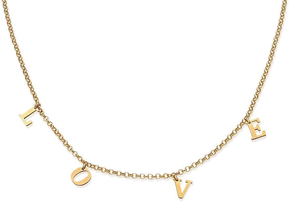 Dangle name choker Clearance