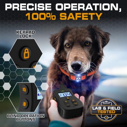 Image of INVIROX Ultra K9 Shock Collar for Large Dogs with 124 Training Levels