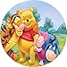 Dolce idea CIALDA in Ostia Disney Winnie The Pooh Personalizzabile Forma Rotonda Diam. 20 cm, Decorazione per Torta
