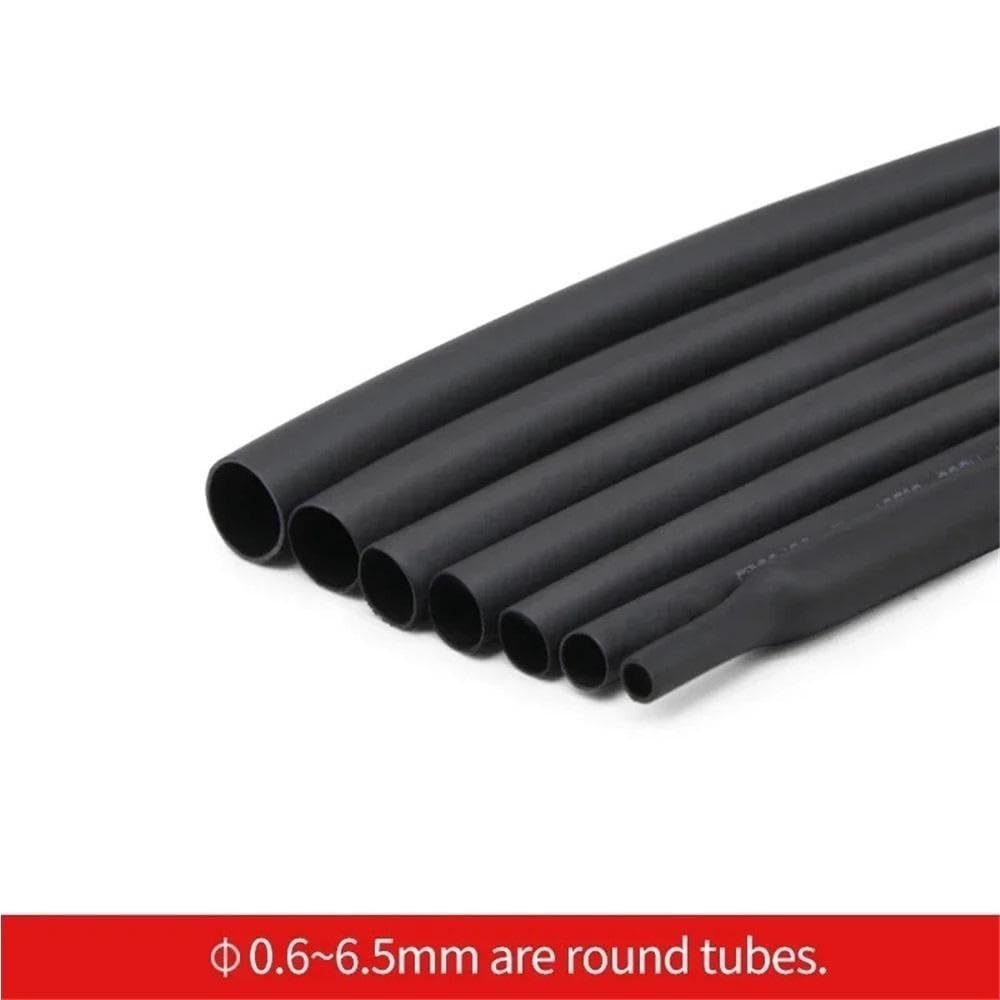 Silikonowa rurka termokurczliwa, Czarna rurka termokurczliwa 2:1 o średnicy 0,6 mm–80 mm Płaska owijka z drutu(30MM*3METERS)