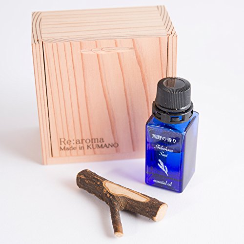 健康用品 Re:aroma 杉 shibahara 木箱入り アロマセット
