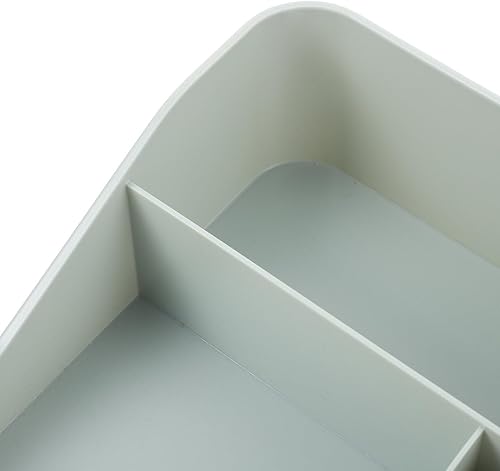 Miniatura 8 de Cabilock Organizador de maquillaje para encimera de baño, estante de almacenamiento de plástico, soporte para brochas de maquillaje, organizador de