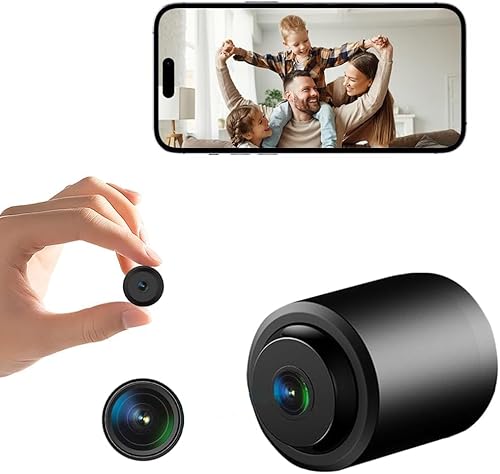 Mini cámara espía, 1080P Bluetooth y WiFi inalámbrica, cámara de seguridad oculta para interiores y exteriores, con grabación WiFi, detección de movimiento discreta, visión nocturna, punto de acceso