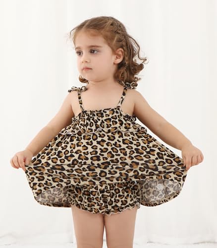 2 Pack Toddler Girls Shorts Little Girl Soft Pull on Everyday Bottoms Viscose from Bamboo Short pants 3-24M 5