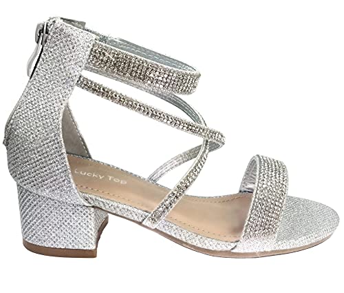 Lucky Top Girls Dress Sandal Low Heel Ankle Strap3