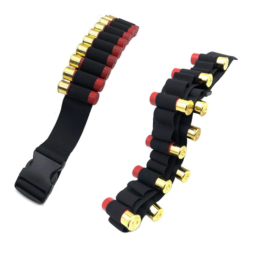 Cintura Portacartucce Per Caccia - Nylon, 27 Fori Per Calibro 12GA, Regolabile 145 Cm, Fibbia Sgancio Rapido - Foto 7