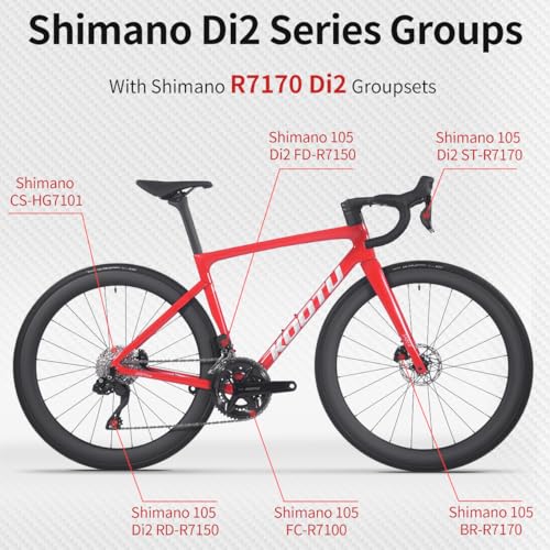 KOOTU Carbon Road Bike Lightweight 24 Speed Road Bicycle
