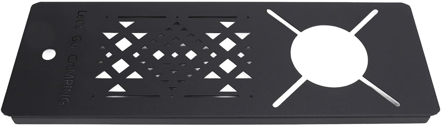 EVTSCAN Camping Table Board Stainless Steel Portable Table Top Plate SOTO 310 Spider Stove Furnace IGT Series