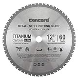 Concord Blades MCB1200T060HP 12-Inch 60 Teeth TCT Ferrous Metal Cutting Blade