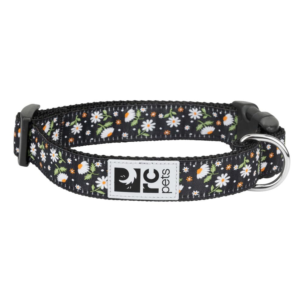 RC Pets Sporty, Fun, Functional Clip Collar-1/2 | Daisies, PXX-Small