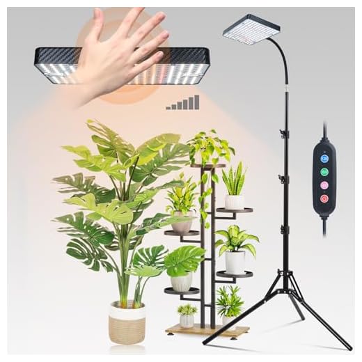 HZSANUE E14 LED Kerze Lampen 12W, 6000K Tageslicht Weiß, 1200lm,Entspricht 100W Glühbirnen,Kleine Edison Schraube Kerze Leuchtmittel, 4-Pack 9 FECiDA Pflanzenlampe mit Ständer, Vollspektrum Pflanzenlicht für Zimmerpflanzen, Dimmbar Pflanzenleuchte LED 2000 Lumen, 25 Watt, Wachstumslampe für Pflanzen, Daisy Chain Funktion, 4/8/12 Hr Timer