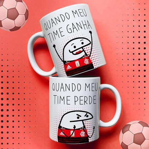 Caneca Flamengo com e sem café 2025 Brasileiro