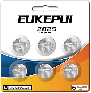 CR2025 Battery,DL2025 3V Lithium Battery-6 Count