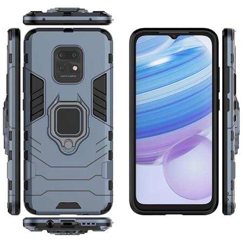 Ή@ for Redmi 10X Pro 5G gѓdbP[X,Ή@ for Xiaomi Redmi 10X 5G OX^h 2 in 1 X}zP[XJo[ Blue