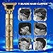 RQTYBUI Hair Clippers for Men, Cordless Electric Hair Trimmer and Beard Shaver, T Blade Zero Gapped Edgers Clipper Hair Cutting Kit, Rechargeable, Gift for Father