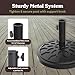 Umbrella Base - Heavy-Duty 19lbs Weighted Outdoor Stand for Patio Table, Tilt, and Lightweight Freestanding Umbrellas by Pure Garden (Black)