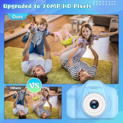 Image of Digital Camera for Kids, 1080P FHD Kids Camera with 44MP Point and Shoot Digital Camera with 16X Zoom, Compact Small Vintage Camera Gifts (CAM17)