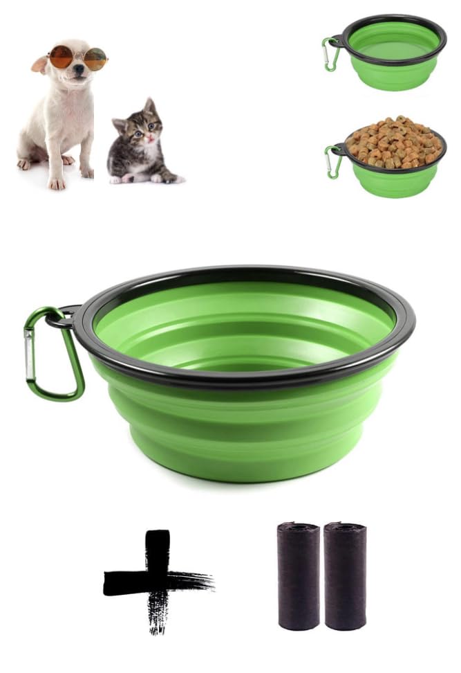 Ciotola Pieghevole Per Cani In Silicone - Portatile Con Gancio, Per Viaggi E Passeggiate - Foto 2