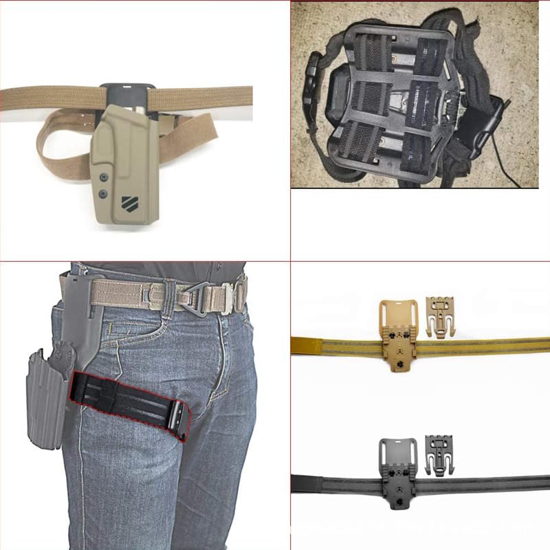 Kit Verrouillage Rapide Tactique QLS - Base Et Passant De Ceinture - Pour Étui à Arme