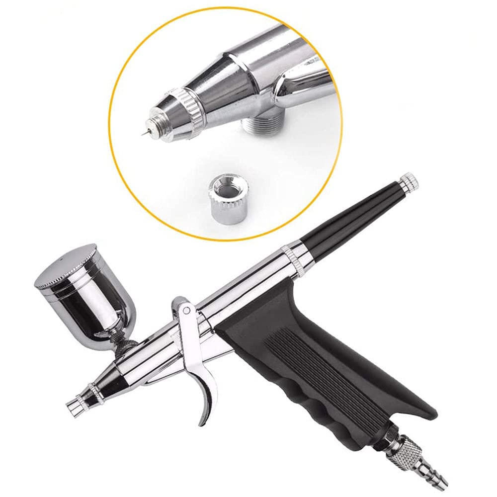 Aérographe double action déclencheur aérographe kit art aérographe pour modélisme peinture hobby ongles tatouage maquillage décoration de gâteau