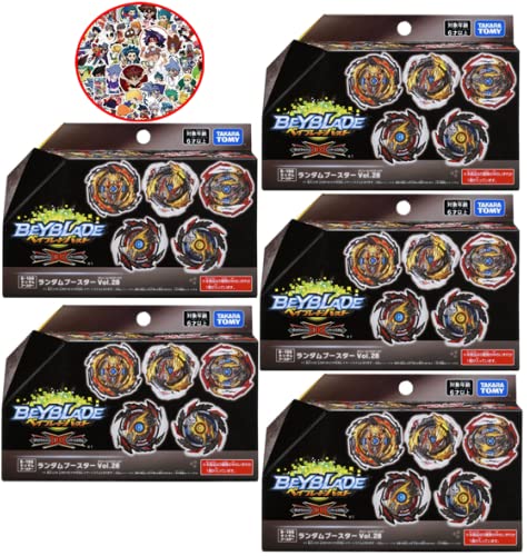 Takaratomy Beyblade B-196 Random Booster Vol.28 Pack of 5 ï¼‹ Bay Random Stickers /Japan Import Shipping from Tokyo | Japan Import Shipping from Tokyo