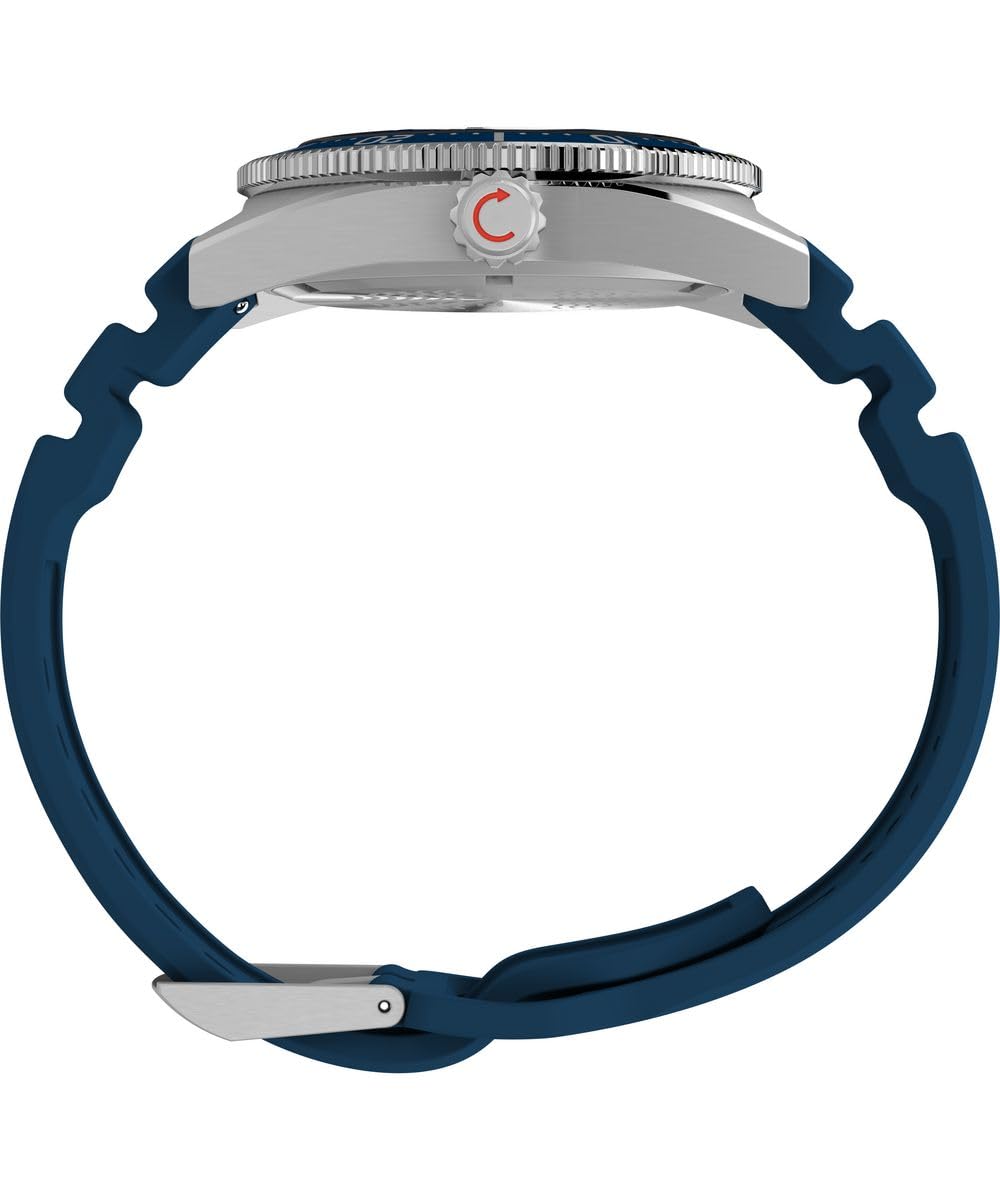 Timex Men's Analogue Quartz Watch with a Rubber Strap Deep Water Reef