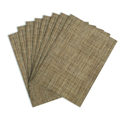 Benson Mills Tweed Woven Vinyl Placemats, 13