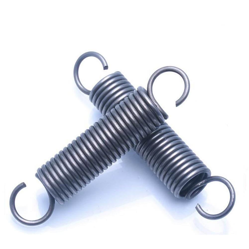 10PCS Small Extension Spring with Hook Wire Dia 0.3mm-0.5mm OD 3mm-5mm Length 10-300mm (10,0.5 * 3 * 40mm)