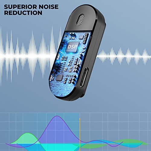 Image of Professional Grade Wireless Microphone for YouTube Videos Recording ASMR Podcast Interviews Insta Reels and YT Live Videos Streaming Collar Mic (Pack of 1, Black, Wireless Mic)